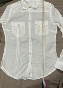 H&amp;M Classic White Long Sleeve Shirt