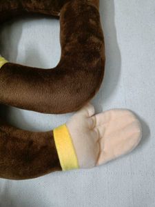 Cute Brown Plush Pillow for newborn