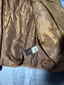 Brown Faux Suede Moto Jacket