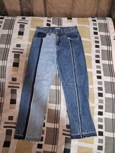 Unique Patchwork Denim Jeans