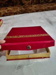 2 Elegant Red Jewellery Boxes