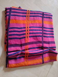 Vibrant Striped Saree
