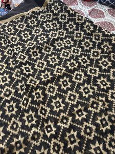 Elegant Black and Gold Patterned dupatta