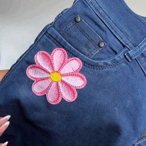 Embroidery Flower Iron-On Sticker (Pack of 5)
