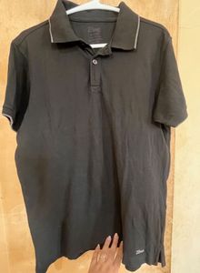 Men's Dark Grey Polo T-Shirt
