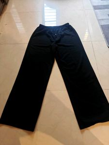 SAVANA Black Wide Leg Sweatpants