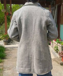 Houndstooth Patterned Jacket