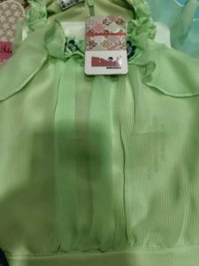 Cute Mint Green Ruffled Dress price negotiable