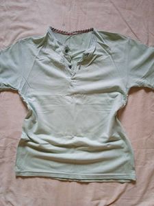 Light Green Henley T-Shirt