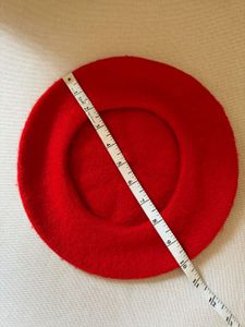 Wool Red Beret - Parisian Style