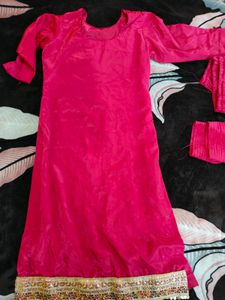 Pink Silk Suit