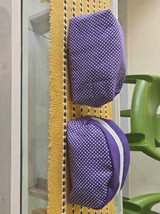 Purple Polka Dot Cosmetic Pouch Set