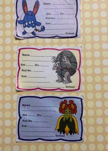 Old gen Pokemon Name Slips Set(8)