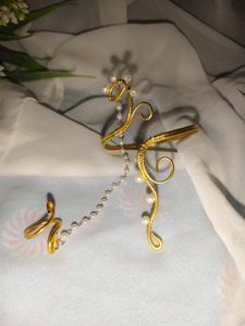 Elegant Gold anklet with ring 🫠💗