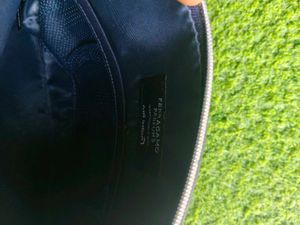 Ferragamo Parfums Premium Navy Blue Zipper Pouch –