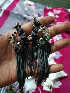 Stylish Black Colour Earings Set