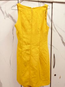 MANGO Yellow Dress