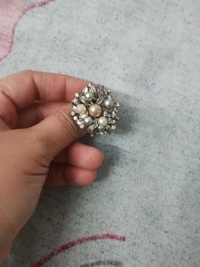 Vintage Pearl Cluster Ring