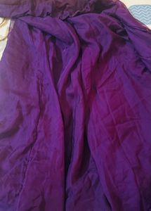 Stunning Purple Ruffled Saree