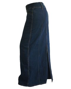 Y2k Denim Maxi Skirt