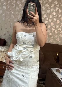 Elegant White Bridal Gown❤️🎀🧚🏻‍♀️