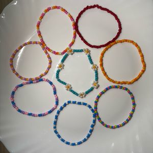 Set of 7 Beaded Bracelets