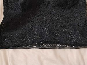 Black Padded Lace Bralette Top