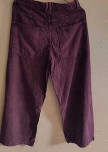 Plum Wash Wide Leg Jeans
