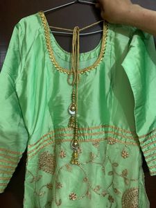 Beautiful Green Embroidered Lehenga