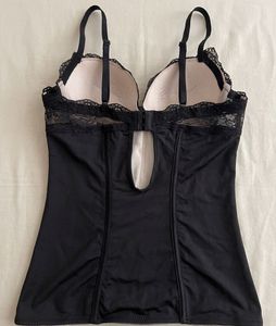 Lace Corset Top - Black