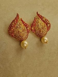 Beautiful enamel and stone Earrings