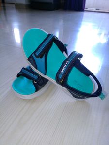 Campus Teal &amp; Blue Sports Sandals