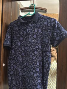 Men's Floral Print Polo T-Shirt