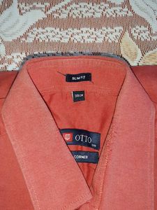 Otto Slim Fit Coral Shirt