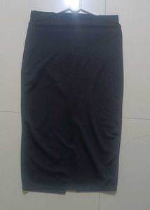 Combo Pink Club Top And Black Pencil Skirt