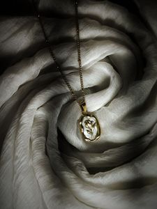 Gold Geometric Pendant Necklace