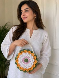 Handmade Crocheted Flower Purse