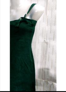 Green Mini Dress Length 32