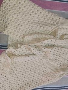 Cream Knitted Cardigan