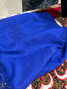 Luxury Royal Blu Saree | Elegant Handwork Detailin