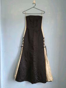 Black Strapless gown