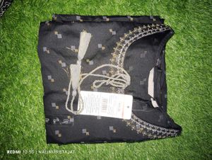 Stylish Black Printed Kurta Pure cotton