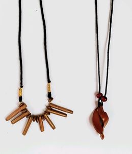 Two Terracotta Neckpieces