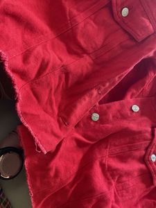 Red Denim Jacket