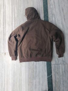 Carhartt Brown Hooded Work Jacket