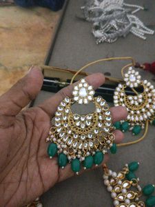 Stunning Kundan &amp; Pearl Necklace Set