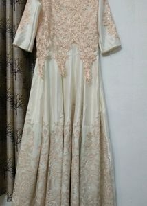 Pretty Ball Gown With Stone Works