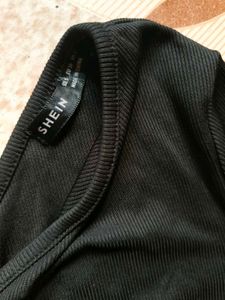 SHEIN Black One-Shoulder Crop Top + Vero Moda Ligh