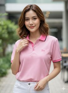 Fila Pink Polo T-Shirt - Stylish & Comfortable