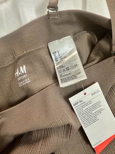 NWT H&amp;M Nude Ribbed Bodysuit
